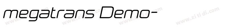 megatrans Demo字体转换